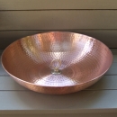 Sml Copper Bowl With Loop 400 x 90mm Deep